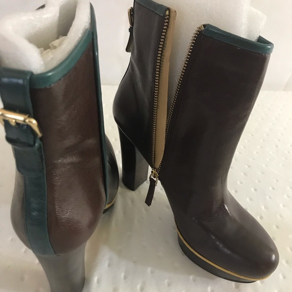 Nine West Ankle Boots Leather Size 8 - Picture 3 of 5